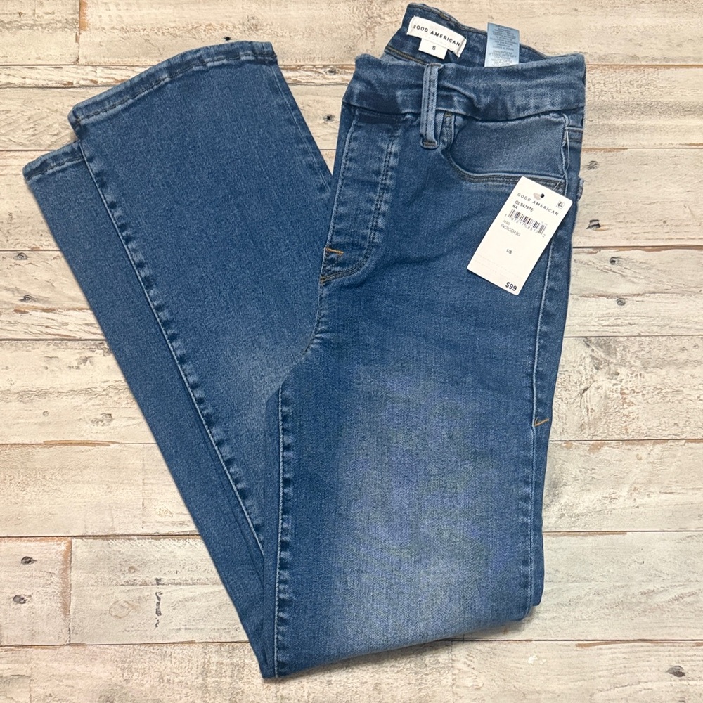 Small Good American Women's Blue Denim Jeggings (6)